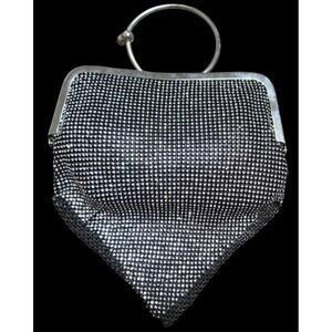 "J" Mini Jeweled Clutch With O-Ring Handles And An Optional Crossbody Chain NWT